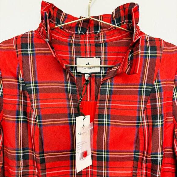 NWT Tuckernuck Palmerston Dress in Royal Stewart Tartan Plaid - Picture 5 of 16